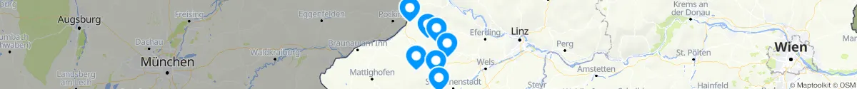 Map view for Pharmacies emergency services nearby Taiskirchen im Innkreis (Ried, Oberösterreich)